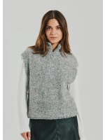 Freequent FQGRSNEMES-WAISTCOAT Dark Grey Melange