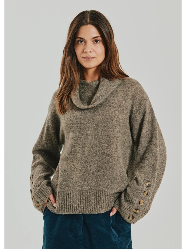 Freequent FQALPA-PULLOVER Mole Melange