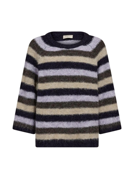 Freequent FQGRSLULU-PULLOVER Nightshade Mel w. Iris Mel