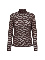 Co Couture PenolaCC Turtleneck Blouse Brown