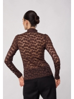 Co Couture PenolaCC Turtleneck Blouse Brown
