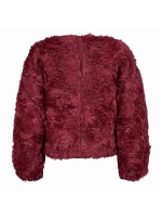 Co Couture LucinaCC Flower Blouse Berry Red