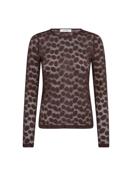 Co Couture PenolaCC O-Neck Blouse Brown