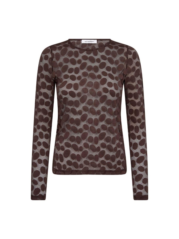 Co Couture PenolaCC O-Neck Blouse Brown