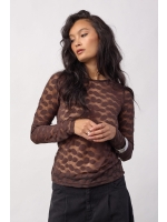 Co Couture PenolaCC O-Neck Blouse Brown