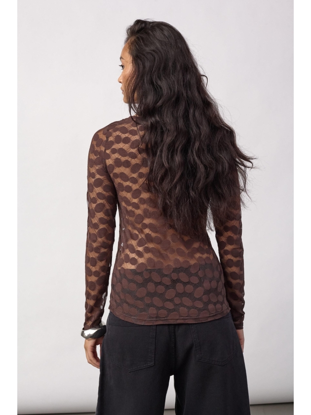 Co Couture PenolaCC O-Neck Blouse Brown