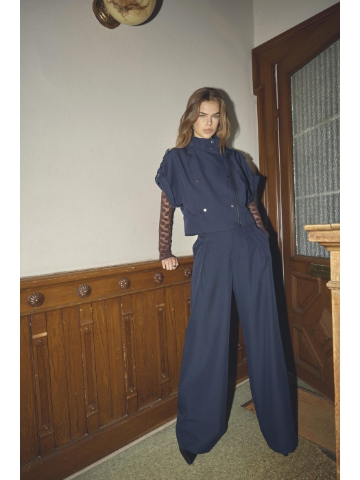 Co Couture LunaCC Pleat Pant Navy