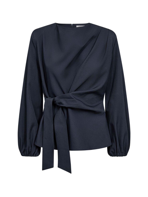 Co Couture LunaCC Tie Blouse Navy