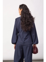 Co Couture LunaCC Tie Blouse Navy