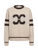 Co Couture RowCC Coco Logo Knit Creme