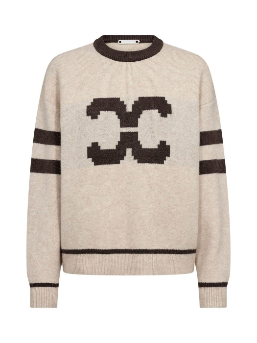 Co Couture RowCC Coco Logo Knit Creme