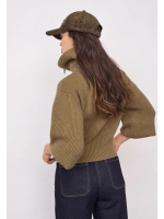 Co Couture RowCC Zip Knit Cardigan Army