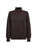 Co Couture CoryCC Padded Roll-Neck Knit Dark Brown