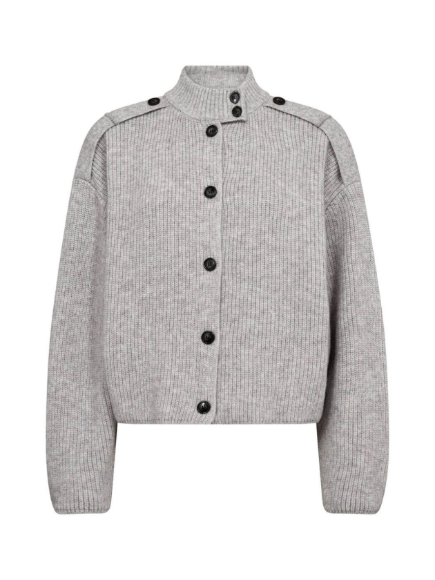 Co Couture RowCC Utility Cardigan Grey Melange