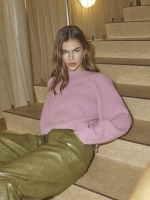 Co Couture AlviaCC Barrel Sleeve Knit Rosebloom