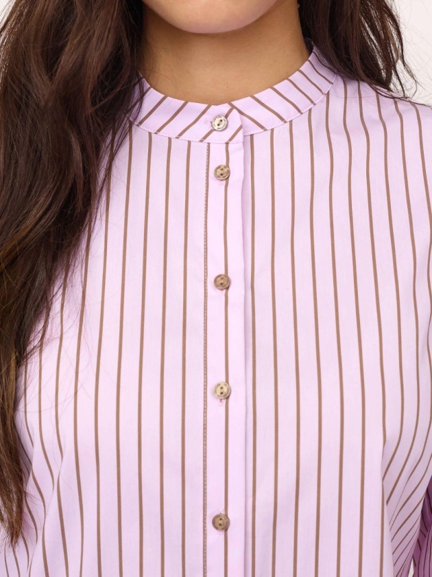 Co Couture SigridCC Stripe Shirt 35006 Rosebloom