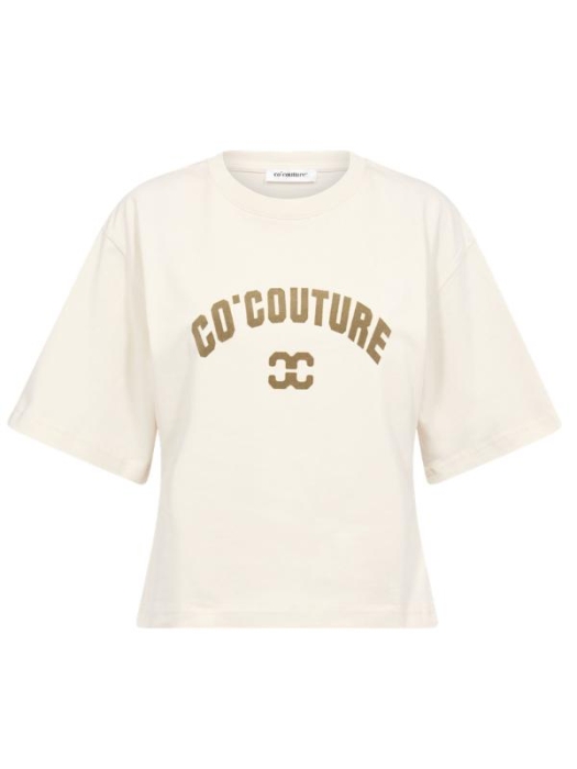 Co Couture 43013 ZengaCC Tee O-Neck 10040 Pearl - Olive