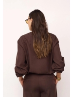 Co Couture LunaCC Balloon Zip  Jacket Dark Brown