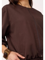 Co Couture LunaCC Balloon Zip  Jacket Dark Brown