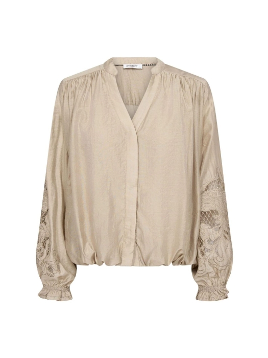 Co Couture DelinCC Balloon Emb Shirt Mink