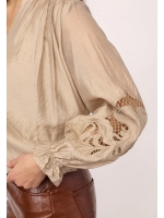 Co Couture DelinCC Balloon Emb Shirt Mink