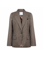 Co Couture VeyaCC Check Fitted Blazer Brown