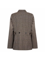 Co Couture VeyaCC Check Fitted Blazer Brown