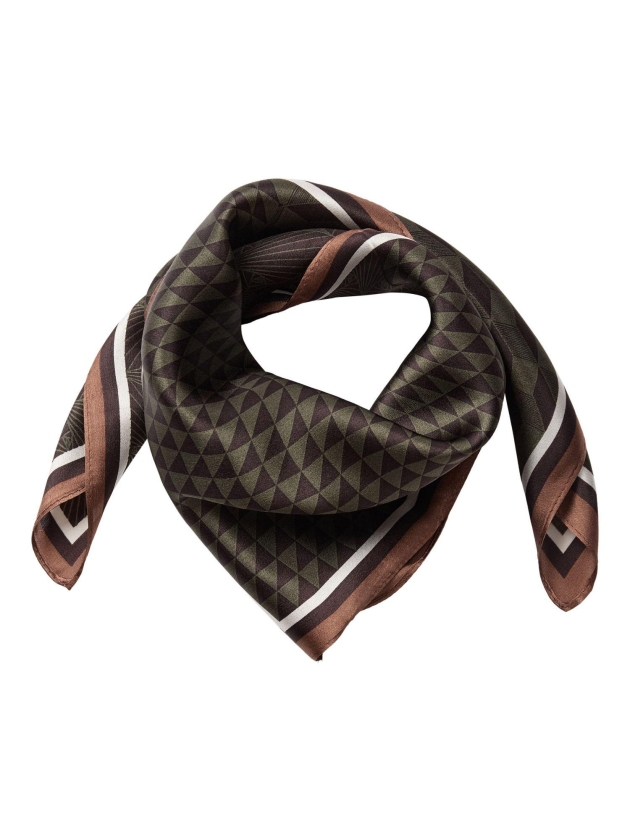 Co Couture ShilaCC Silk Scarf Brown