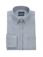 Paul and Shark Giza Xsoft denim shirt J01 Denim