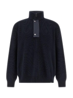 Paul and Shark Tech wool half zip sweater 050 Navy