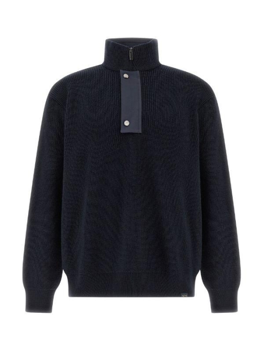 Paul and Shark Tech wool half zip sweater 050 Navy