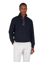 Paul and Shark Tech wool half zip sweater 050 Navy