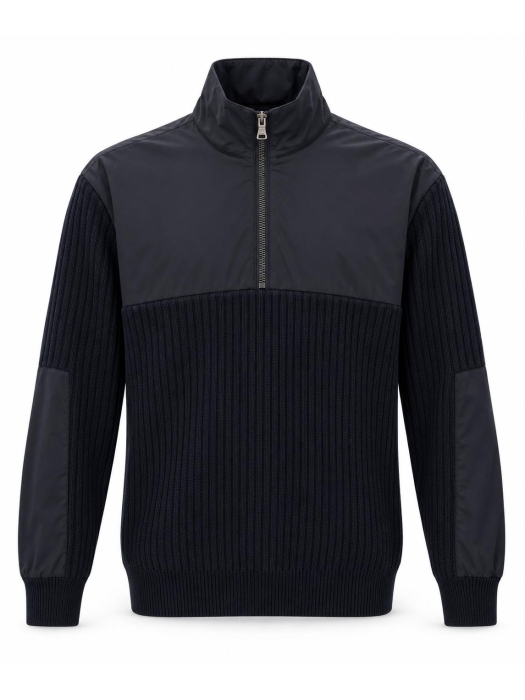 Paul and Shark Tech wool half zip with Dynam 050 Navy