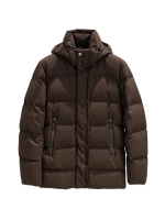 Paul and Shark Typhoon platinum long down jacket 306 Brown