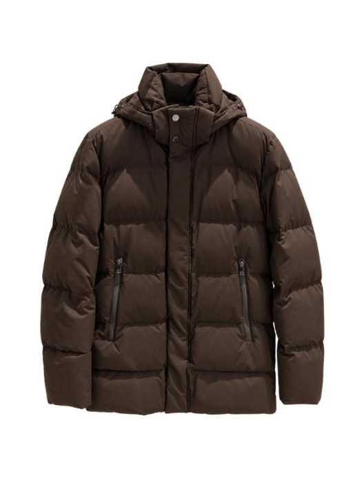 Paul and Shark Typhoon platinum long down jacket 306 Brown