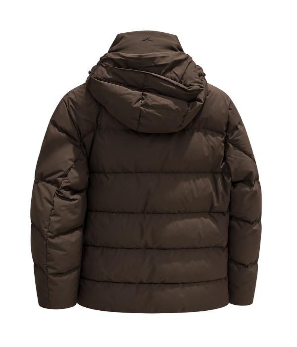 Paul and Shark Typhoon platinum long down jacket 306 Brown