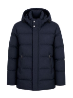 Paul and Shark Typhoon platinum long down jacket 050 Navy