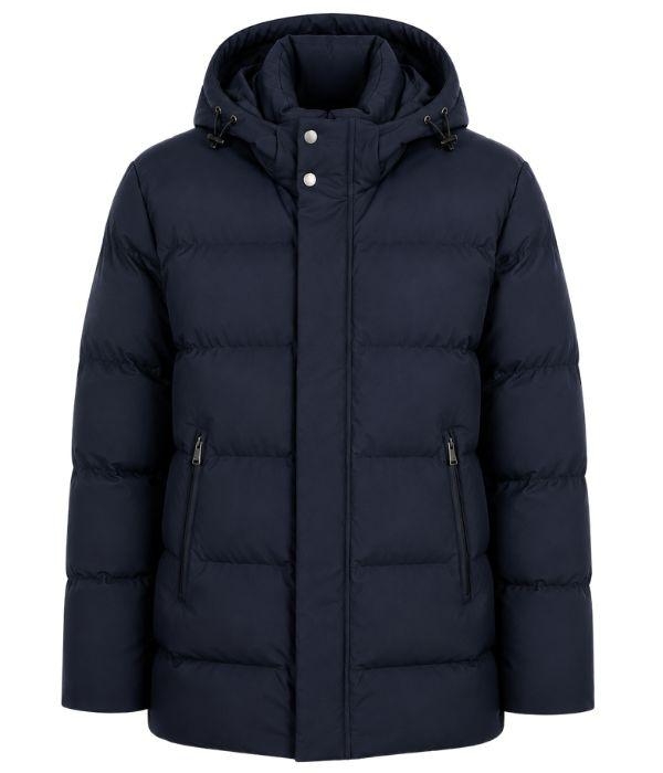 Paul and Shark Typhoon platinum long down jacket 050 Navy