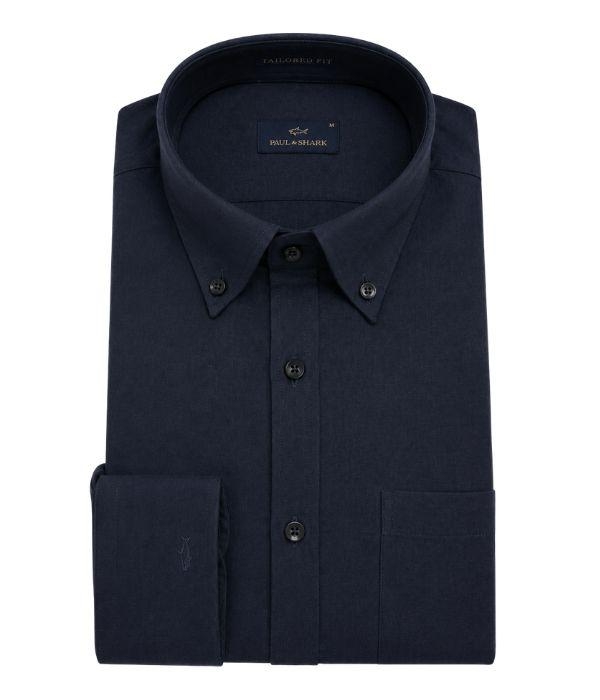Paul and Shark Flannel shirt button down 014 Dark blue
