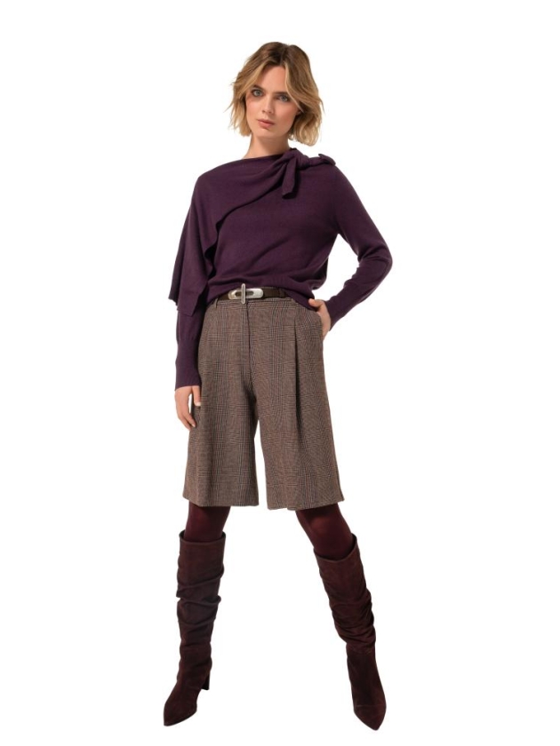 Caroline Biss Pull lange  mouw 05 Plum
