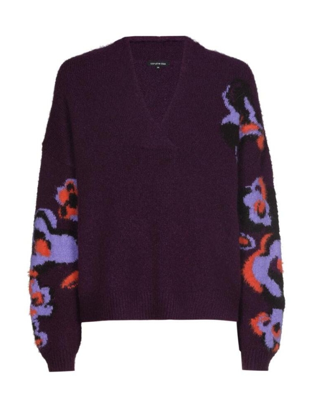 Caroline Biss Pullover 05 Plum multi