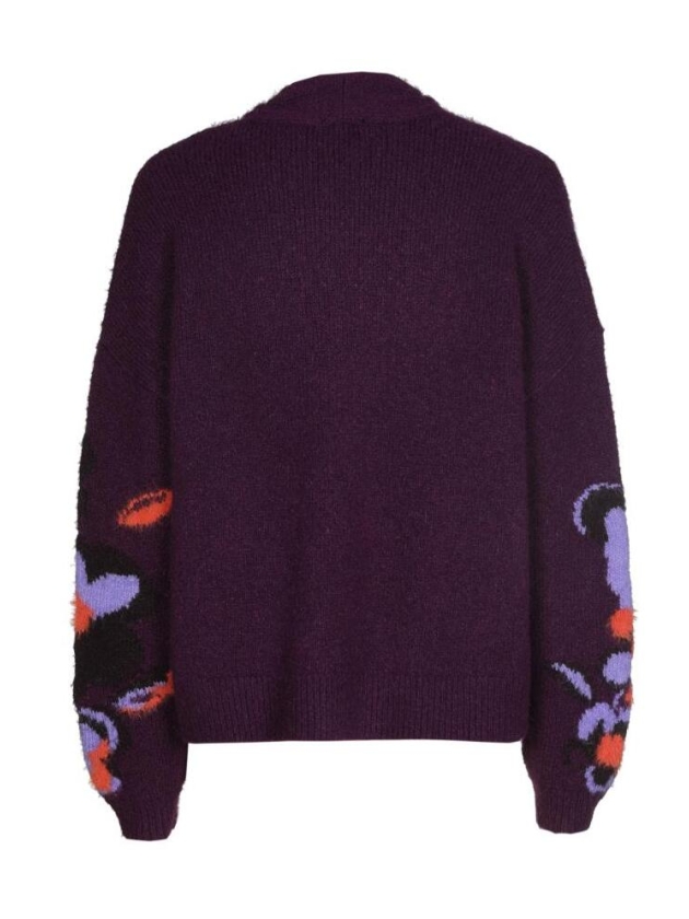 Caroline Biss Pullover 05 Plum multi