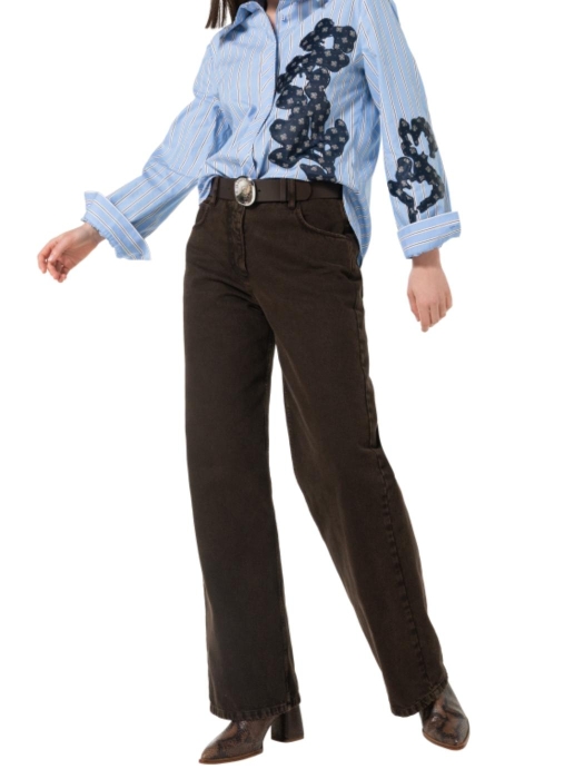 Caroline Biss Broek baggy 01 Brown