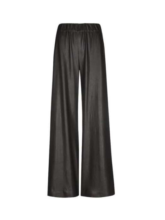 Caroline Biss Broek vegan leather 04 Coffee
