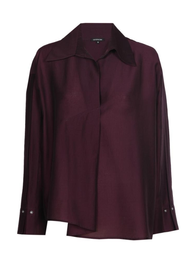 Caroline Biss Blouse tencil 02 Plum
