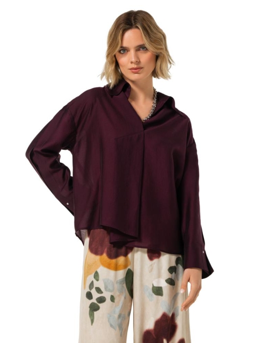 Caroline Biss Blouse tencil 02 Plum