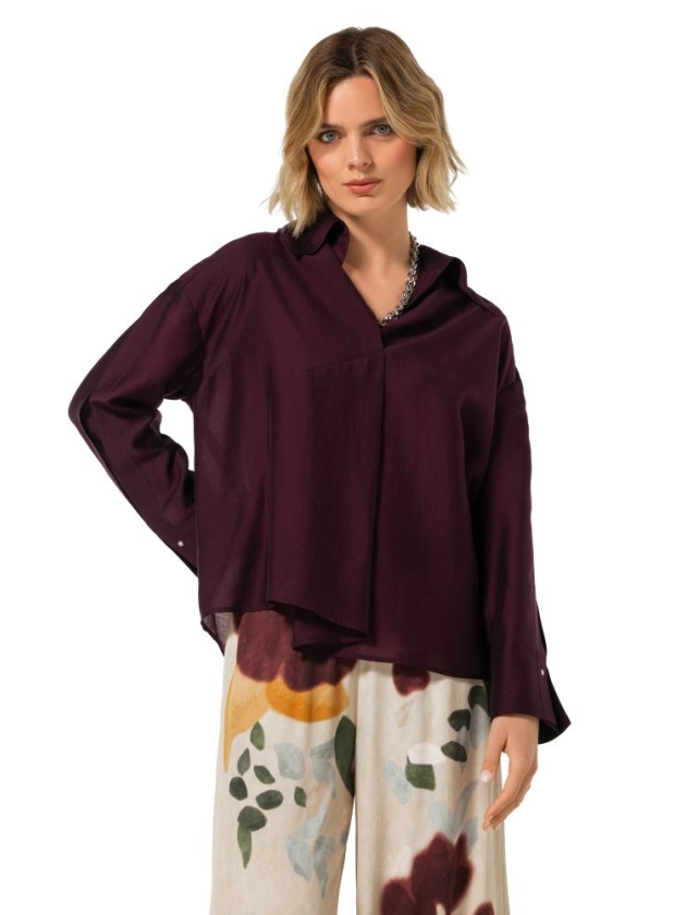 Caroline Biss Blouse tencil 02 Plum