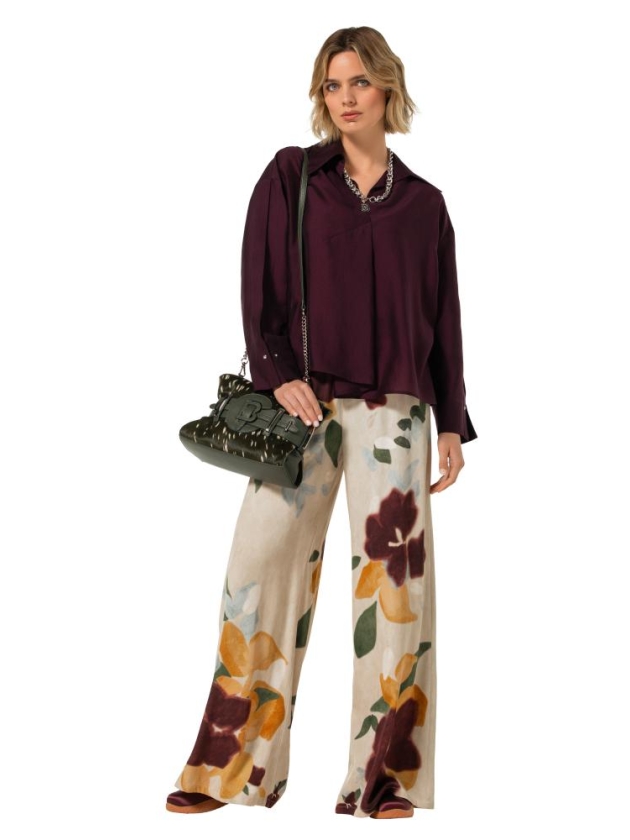 Caroline Biss Blouse tencil 02 Plum