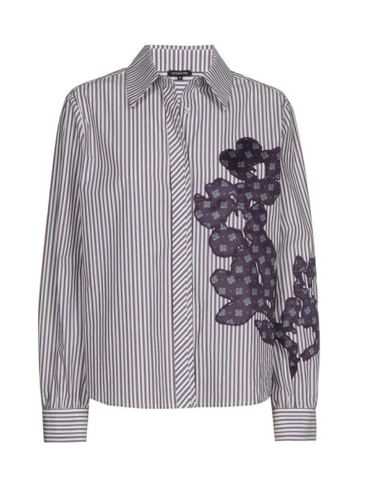 Caroline Biss Blouse gestreept broderie 05 Multi colour