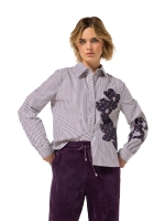 Caroline Biss Blouse gestreept broderie 05 Multi colour